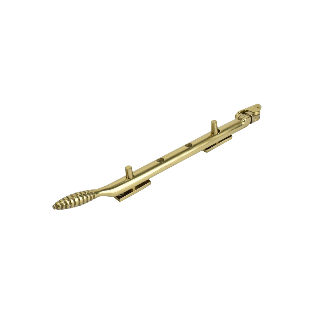 Dart Reeded Brass Window Stay 10